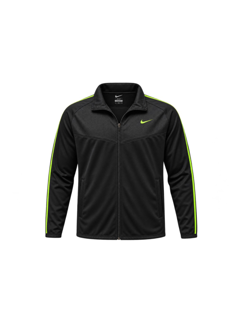 Men's Nike Performance Track Jacket Black Neon Green Size XXL
311